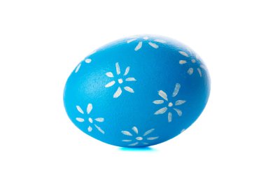 Paskalya yumurtaları beyazlar üzerinde izole