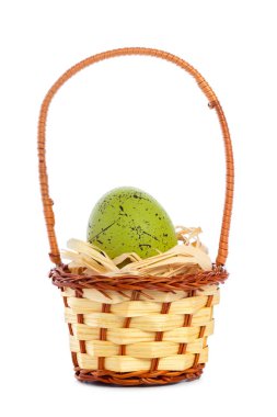 Paskalya yumurtaları beyazlar üzerinde izole