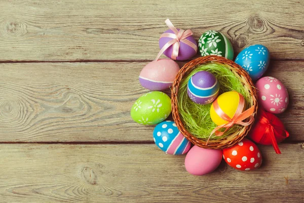 Primer Plano Coloridos Huevos Pascua — Foto de Stock