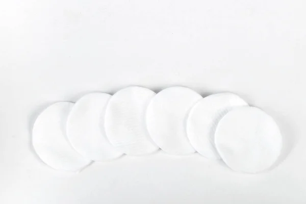 Esponjas Algodão Isoladas Sobre Fundo Branco — Fotografia de Stock