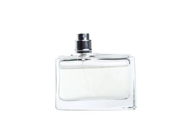 Fles Parfum Van Witte Achtergrond Geïsoleerd — Stockfoto