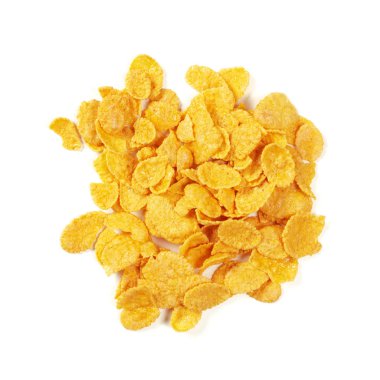 Tahıllar beyaz arka plan üzerinde yakın çekim