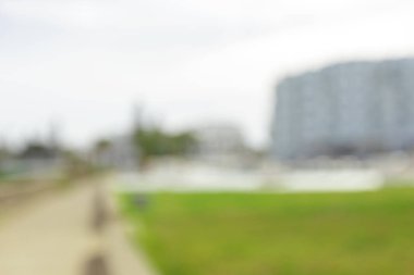 Şehir bokeh arka plan bulanıklık