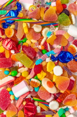 Karışık şekerler closeup