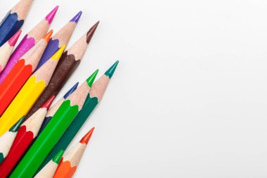 Eğitim ya da kavram okula geri. Kadar renk kalem makro çekim kapatın