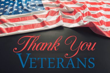 Gaziler günü Amerikan bayrağı, tatil kavramı ile bileşkesi 