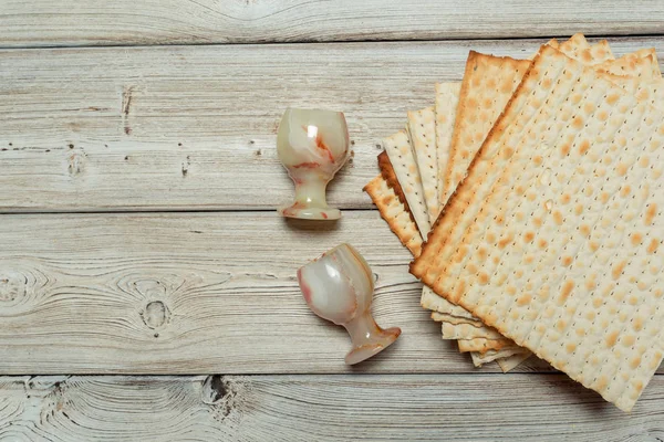 Geleneksel Yahudi Fısıh Hamursuz Ekmek Ekmek — Stok fotoğraf