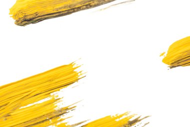 boya fırça dokusu üzerinde beyaz izole