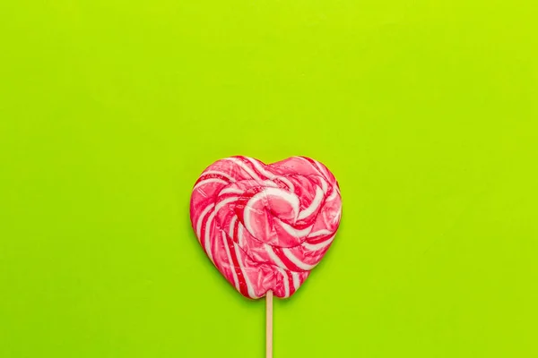 Colorful Candies Green Background — Stock Photo, Image