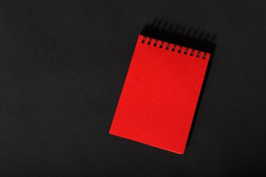 Arka plan üzerinde kırmızı renk günlüğü yakın çekim