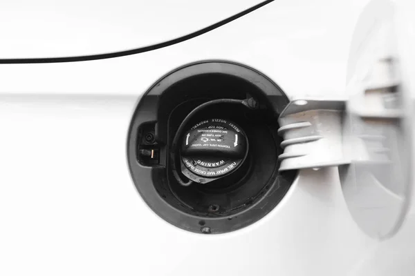 Modern Car Details Closed Fuel Cap — Stock Photo, Image