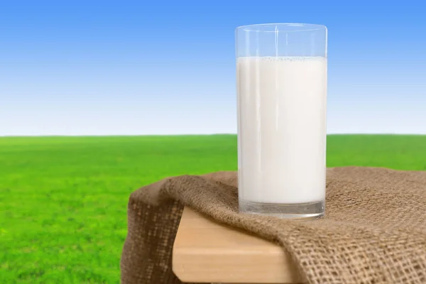 Milk Table Natural Background — Stock Photo, Image