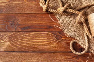 ahşap arka plan, gemi halatı