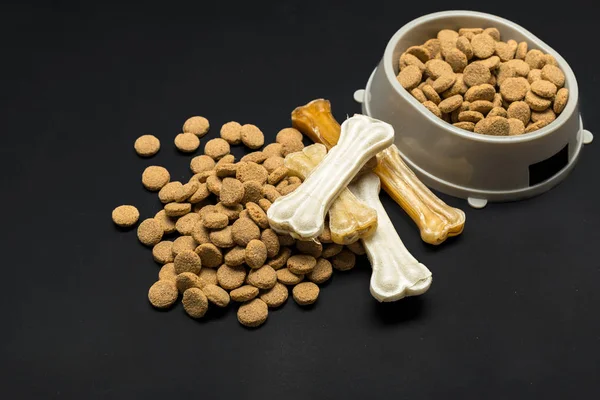 Alimentos Secos Saudáveis Para Cães Gatos — Fotografia de Stock