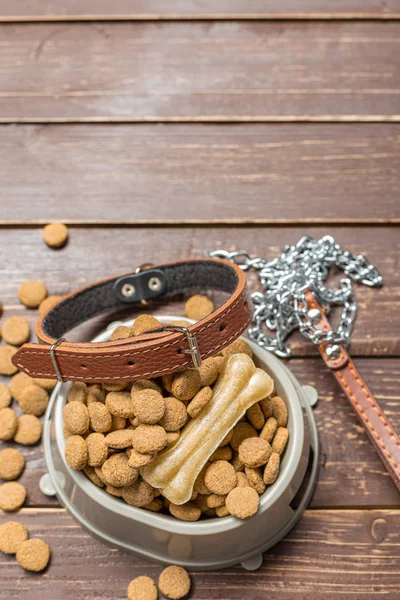 Comida Seca Saludable Para Perros Gatos — Foto de Stock