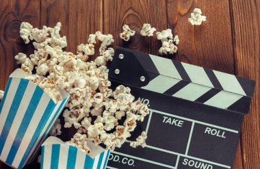 patlamış mısır içinde film Clapper kurulu kapat