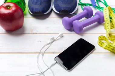 Spor Fitness kavramlar spor salonu ekipman ile