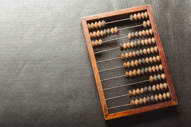  ahşap Vintage abacus yakın çekim
