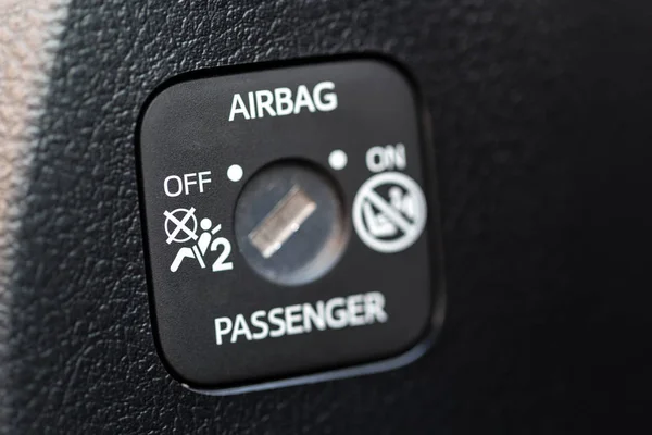 Señal Airbag Coche Concepto Seguridad Del Coche — Foto de Stock