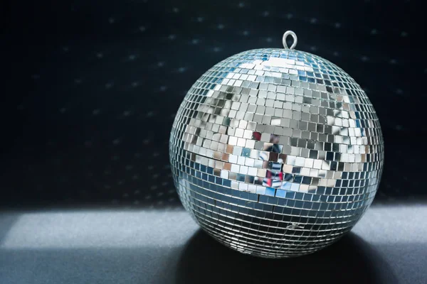 Világos Tükör Disco Labdát Közelről — Stock Fotó