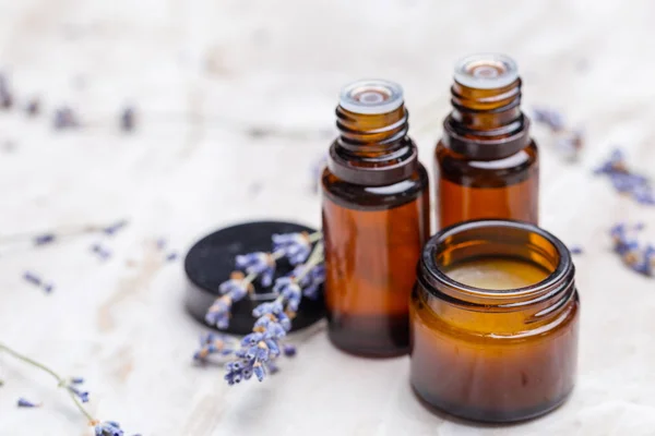 Lavendel Körperpflegeprodukte Aromatherapie Wellness Und Natürliches Gesundheitskonzept — Stockfoto