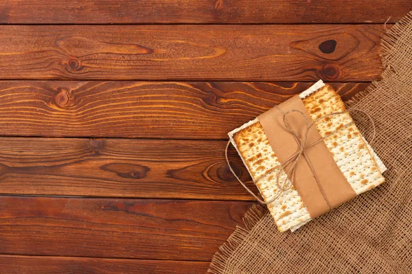 Jewish Traditional Passover Matzo Bread — Stock Photo, Image