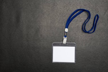 Boş rozet mockup siyah izole