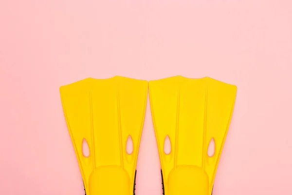 Close Yellow Flippers Colorful Background — Stock Photo, Image