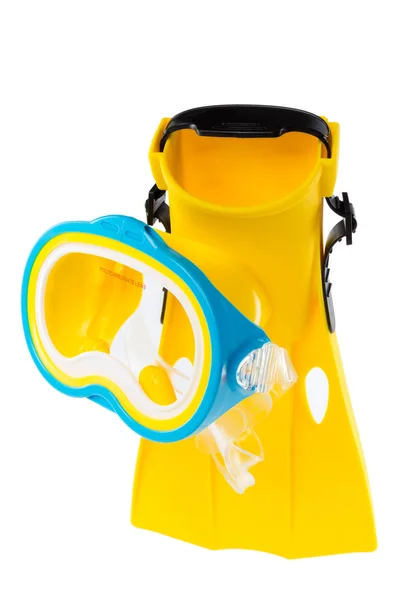 Diving Equipment Flippers White Background — Stock Photo, Image