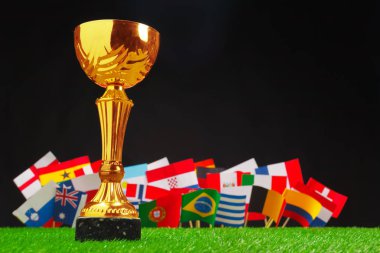 Dünya Kupası, Rusya 2018 arka plan üzerinde Kapat