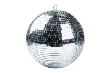 Disco Ball beyaz arka plan üzerinde izole kapatmak