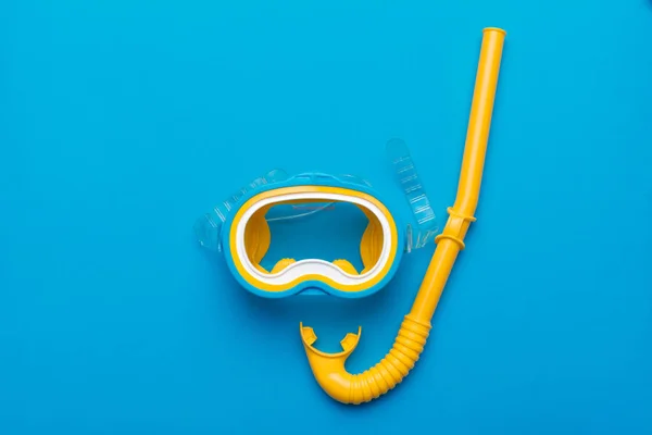 Snorkeling Mask Equipment Vibrant Background — Stock Photo, Image