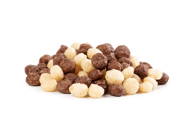 Palle Cereali Prima Colazione Isolate Sfondo Bianco — Foto Stock