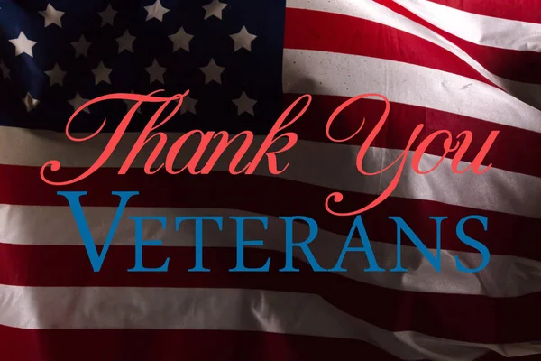 composite of veterans day with american flag, holiday concept