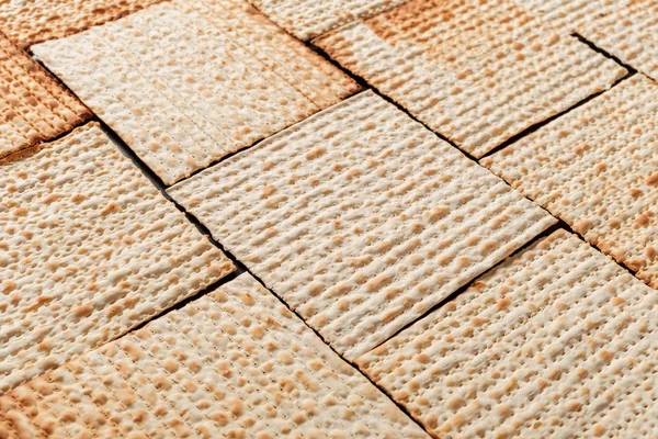 Textura Páscoa Judaica Matzah Pão Ázimo Símbolo Páscoa Judaica — Fotografia de Stock