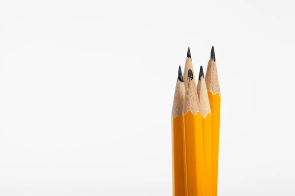 Közeli Nézd Halom Egyszerű Ceruza — Stock Fotó