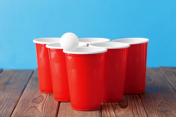 College Party Sport Beer Pong — Stock Photo, Image