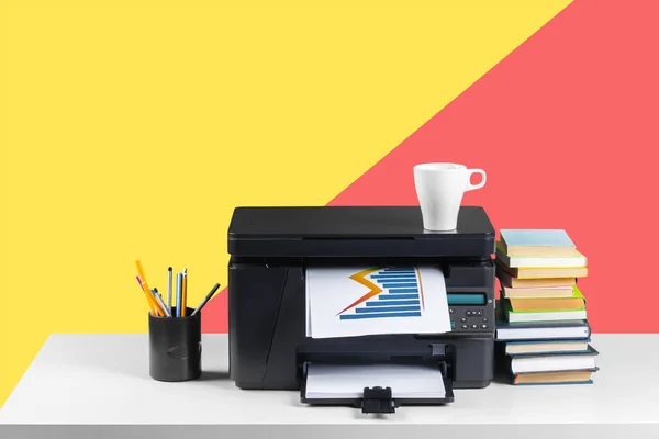 Imprimante Photocopieuse Scanner Table Bureau — Photo