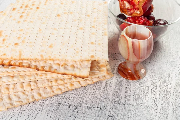 Tradicional Judeu Kosher Matzo Para Pesah Páscoa — Fotografia de Stock