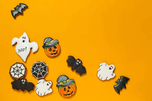 Concept Halloween Avec Biscuits Nourriture Festive — Photo