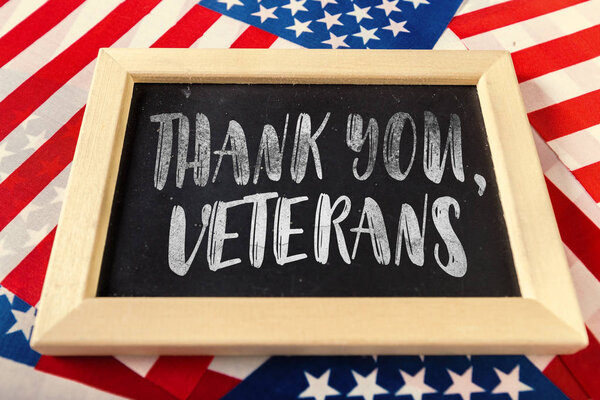 composite picture  of veterans day with american flag, holidady concept 