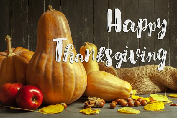 Happy Thanksgiving Day Kreativa Ljusa Affisch — Stockfoto