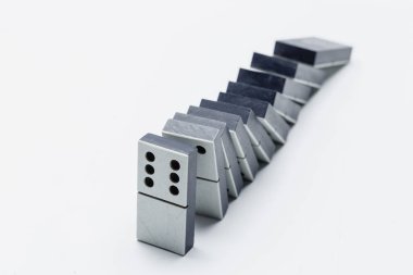 klasik mantık domino oyunu, yakın çekim, eski okul kavramı  