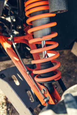 ATV Quad bisiklet, ayrıntılarını yakın çekim.