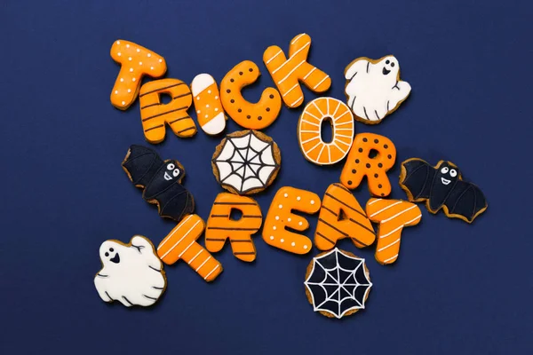 Concept Halloween Avec Biscuits Nourriture Festive — Photo