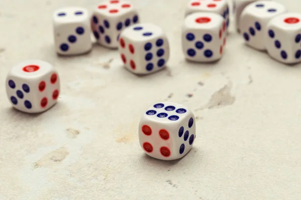 Risk Concept Playing Dice — Stock Photo, Image
