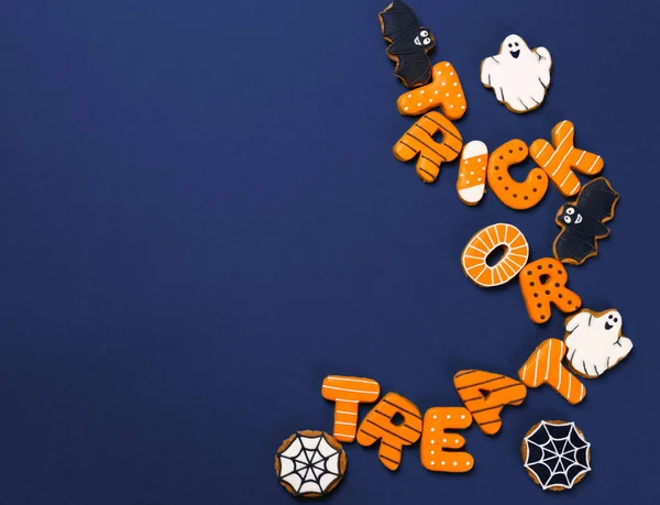 Concept Halloween Avec Biscuits Nourriture Festive — Photo