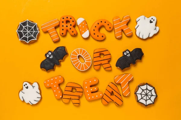 Concept Halloween Avec Biscuits Nourriture Festive — Photo