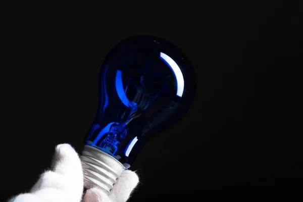 Edison Glühbirne Aus Nächster Nähe Hintergrund Nahaufnahme — Stockfoto