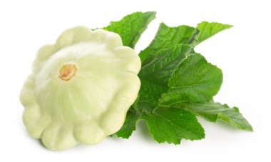 Beyaz arka plan üzerinde izole sommer Squash